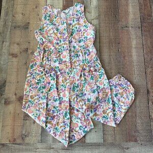 Oakbrook Sport vintage 90's floral design jumpsuit romper women's xl